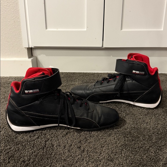 PUMA Ferrari Scuderia Neo Cat Mid 312B2 Black Men’s 9.5 Mid Ankle Shoe Black - Picture 3 of 5